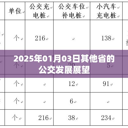 2025年各省公交发展展望