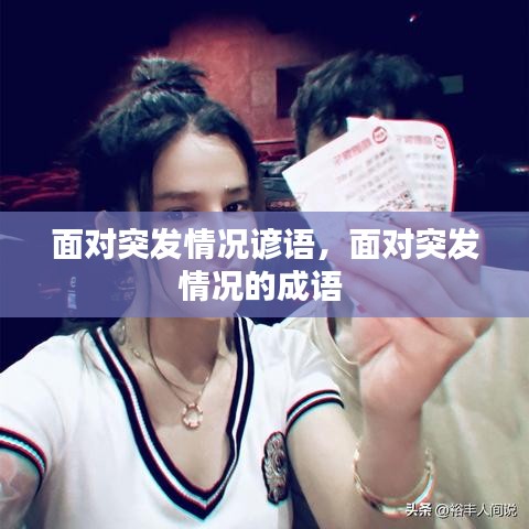 面对突发情况谚语，面对突发情况的成语 