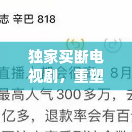 独家买断电视剧，重塑产业格局的关键策略